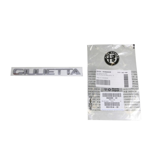 Original Alfa Romeo Emblem Schriftzug Logo Heckklappe Giulietta 52043056-image