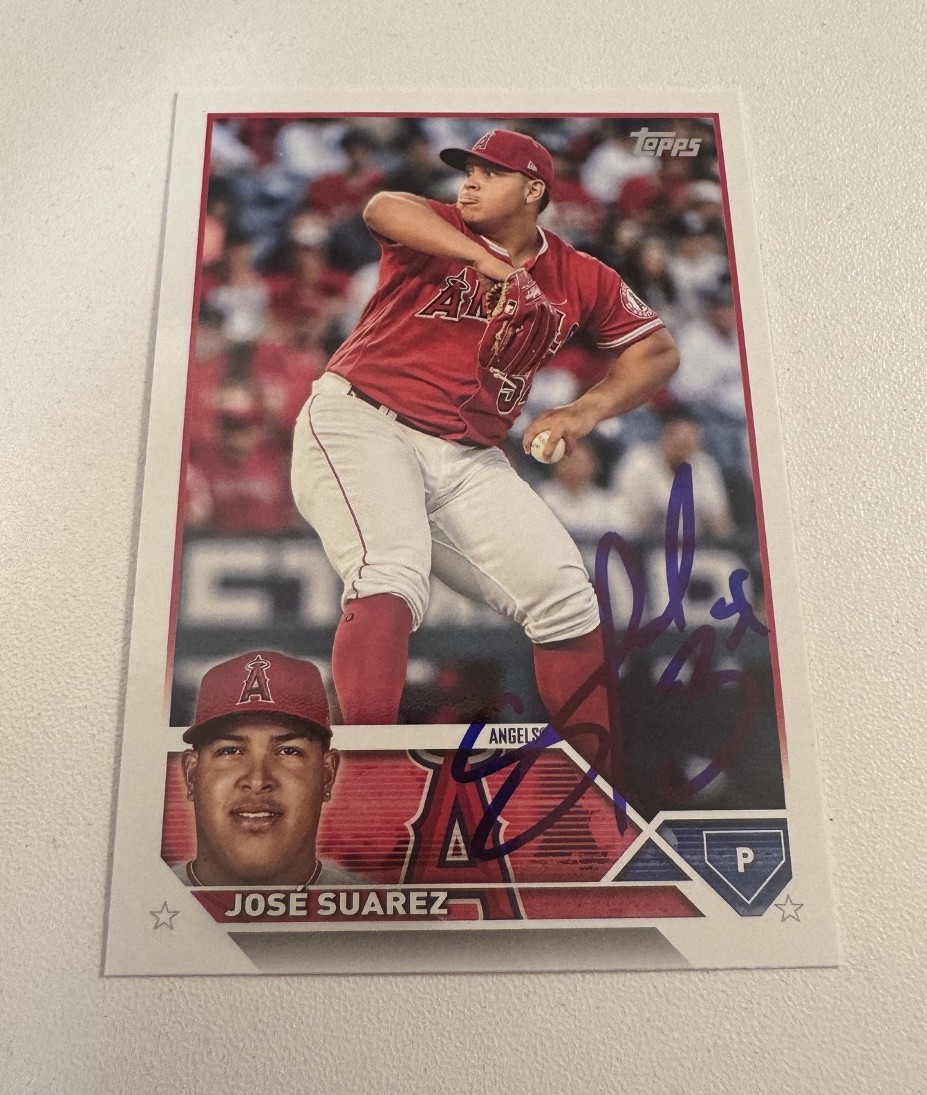 JOSE SUAREZ Signed 2023 Topps IP AUTO AUTOGRAPHED