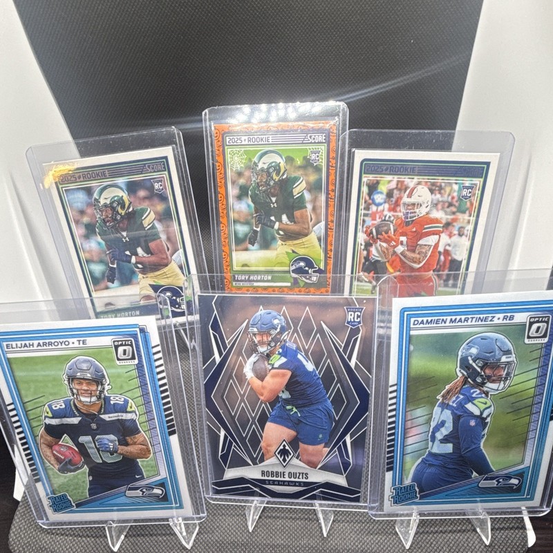 175-Panini 2025 Seahawks Arroyo/Martinez/Ouzts/Horton Rookie Lot Score/Optic - 6