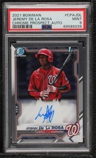2021 Bowman Chrome Prospects Jeremy De La Rosa #CPA-JDL PSA 9 MINT Auto 1b8