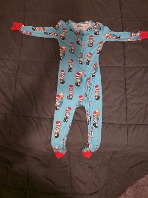 Posh Peanut Bamboo The Cat In the Hat One Piece Pajamas 18-24 Months
