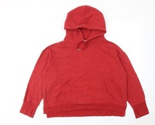Eleven Damen Pullover Hoodie rot Baumwolle Gr&ouml;&szlig;e L Pulli