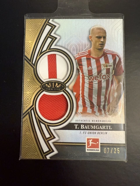 2022/23 TOPPS FC DUAL PATCH GOLD/25 TIMO BAUMGARTL #TORDP-TB (SC21)