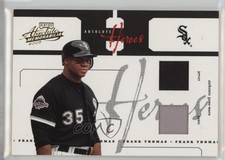 2005 Playoff Absolute Memorabilia Heroes Double Materials /50 Frank Thomas HOF
