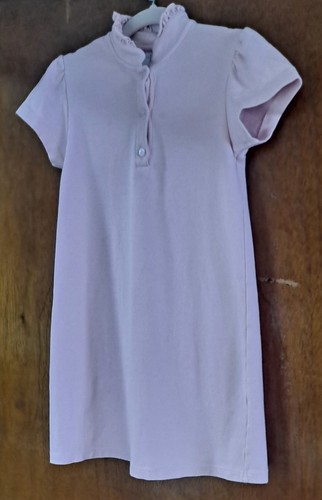 Little English Preppy Pink Cotton Stretch Jersey A-Line Dress sz 7