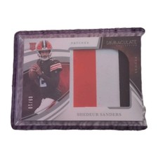 Panini Immaculate Shedeur Sanders RJL-SSS Patch /10 Rookie Browns Football Card