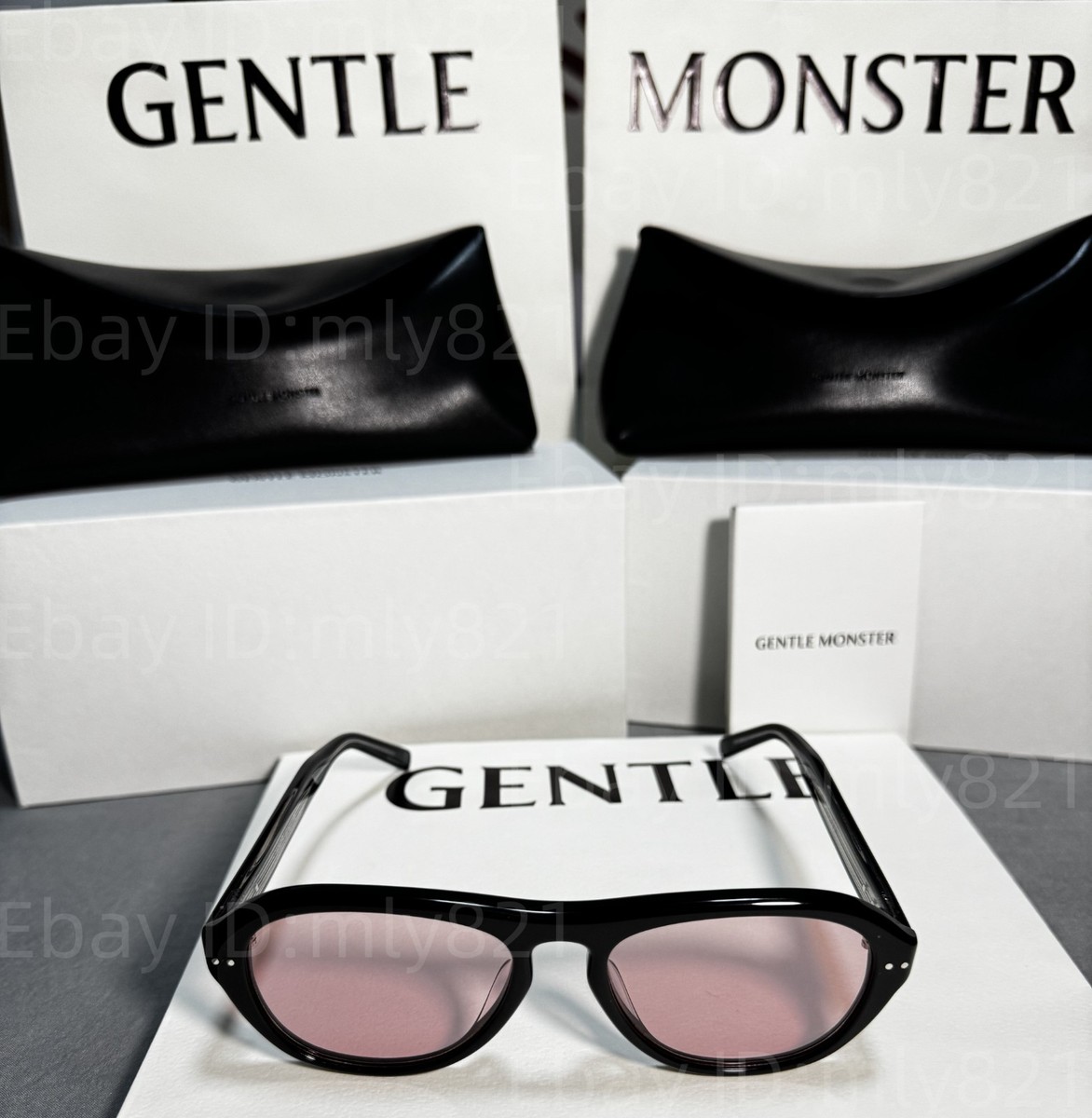 GentleMonster Sunglasses Oaa 01(V) Black Frame Purple Lenses | eBay