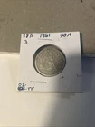 1861 seated liberty quarter