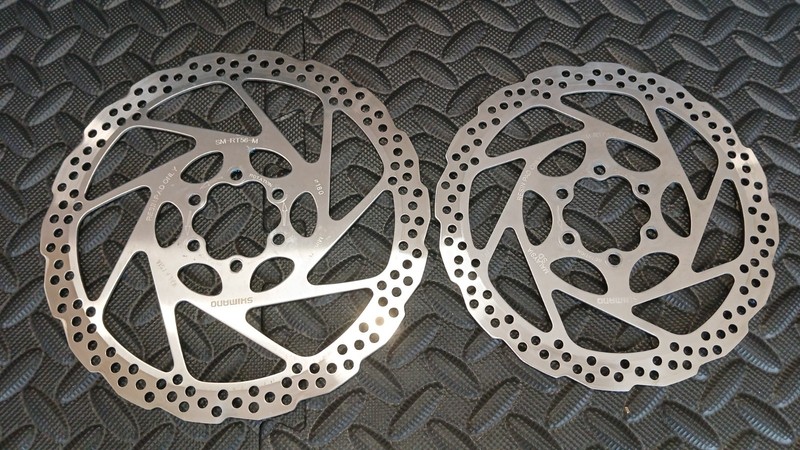 Shimano SM-RT56 Rotors, 180mm + 160mm Pair
