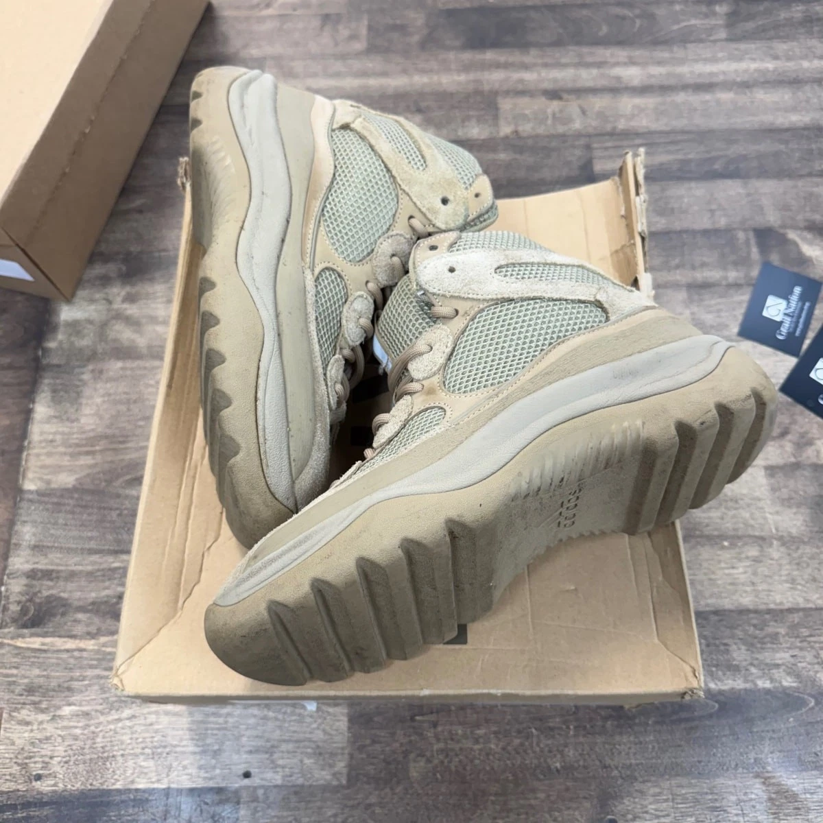 adidas gazelle silver green womens adidas Yeezy Desert Boot Rock Sz 10 (PREOWNED)  Restock Ave