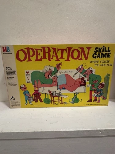 Milton Bradley Operation Board Game 1965 Vintage Edition