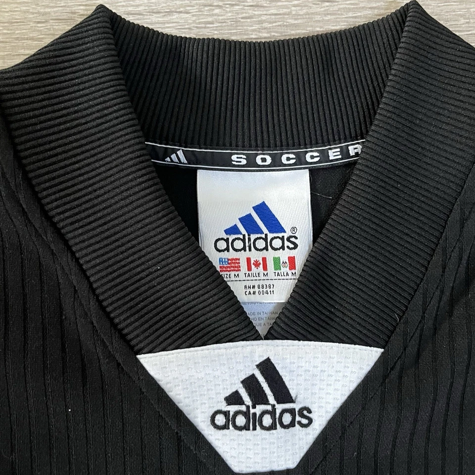 Camiseta de portero de fútbol Adidas vintage de los 90 camiseta de fútbol mediana manga larga Foto 2 de 4