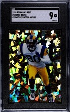 1998 Bowmans Best #5 Isaac Bruce ATOMIC REFRA...
