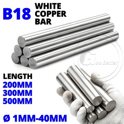 B18 White Copper Round Bar Rod Diameter 1mm-40mm Copper Nickel Zinc Alloy Rods