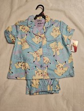 Pok mon Pikachu Girls' Two-Piece Pajamas M 7/8 NEW W TAGS