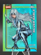 2026 Topps Chrome Marvel SILVER SABLE Aqua Refractor 008/199 #158