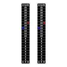 2 Pack Cornhole Scoreboards Black