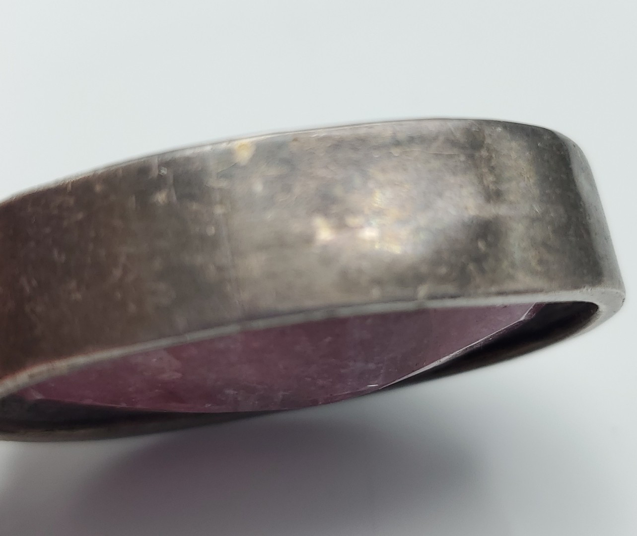 Vtg Sterling Silver Genuine Ruby Handcrafted Reve… - image 10