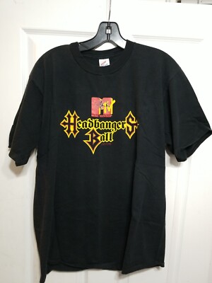 Vintage HeadBangers Ball MTV Shirt Size xl 1991 | eBay