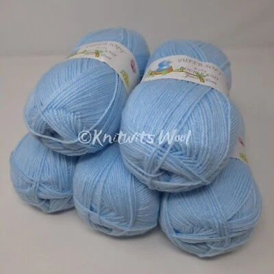 Job Lot James C Brett Baby Supersoft DK Yarn, 500g - Blue, BB5 *FREE POSTAGE*