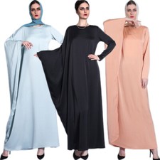Muslim Abaya Women Batwing Sleeve Long Dress Kaftan Islamic Gowns Party Gown