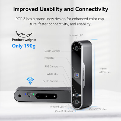 スキャナー REVOPoint POP 3 3D SCANNER Revopoint POP 3 Plus 3D Scanner Standard Package – Phrozen US