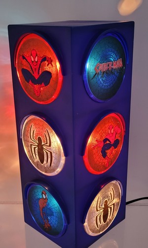 SPIDERMAN Marvel Traffic Stop Night Light - ALL NEW BULBS / Peter Parker 2007 - Picture 5 of 17