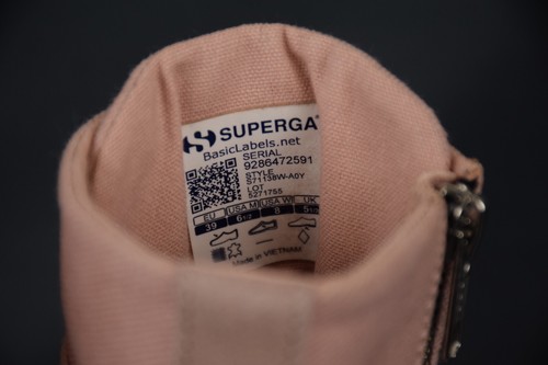 Stivaletti Superga x Paura rosa tela scarpe da combattimento da donna US 8 UK 5,5 EU 39 - Foto 10 di 12