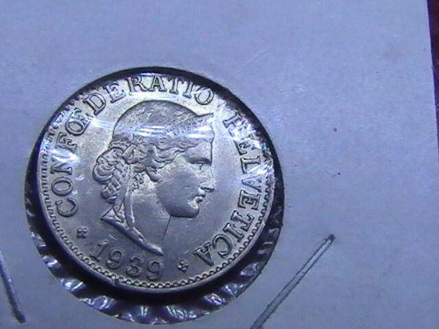 SWITZERLAND COIN 10 RAPPEN 1939 B AU | eBay