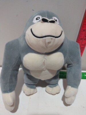 Gorilla Playsets gray plush mascot stuffed animal small 8