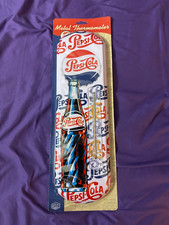 Pepsi- Cola Metal Thermometer 17.5 X 5.5 with vintage look New in package