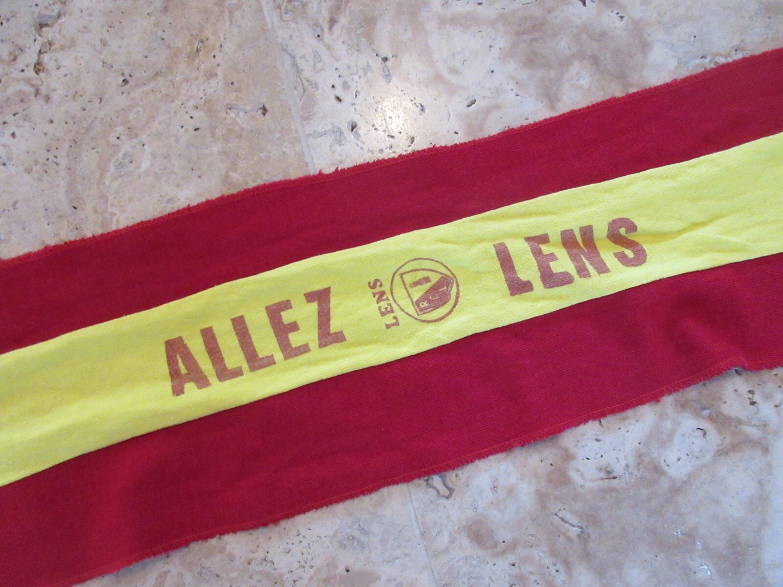 Écharpe Vintage ASSE Saint-Étienne Années 80 - Vert Et Blanc - Collection