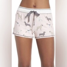 NWT PJ Salvage Pajama Sleep Shorts Pink Dog Print Soft Loungewear Sz XL MSRP 55