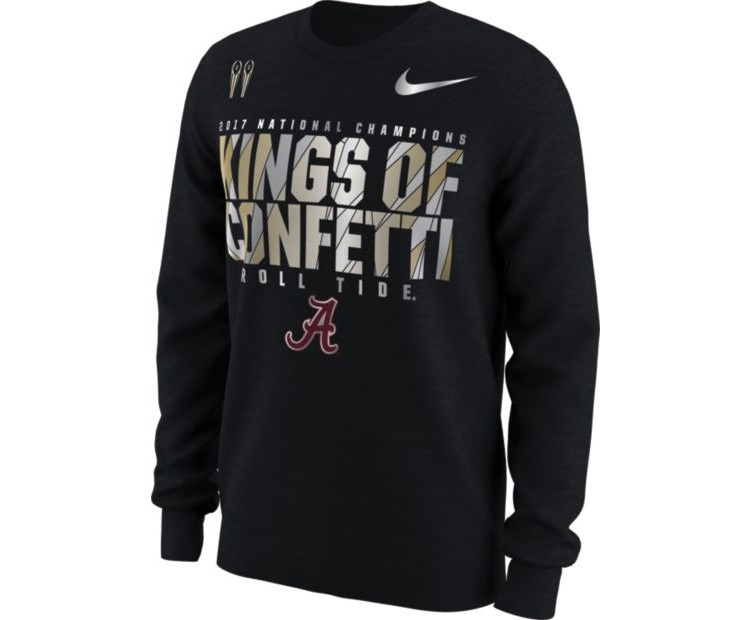 National Champions Nike T Shirt 2017 Alabama Crimson Tide Mens