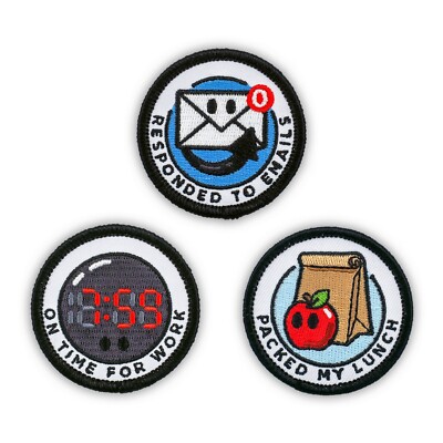 Adult Merit Badge Embroidered Iron-On Patches (Corporate - Set 1)