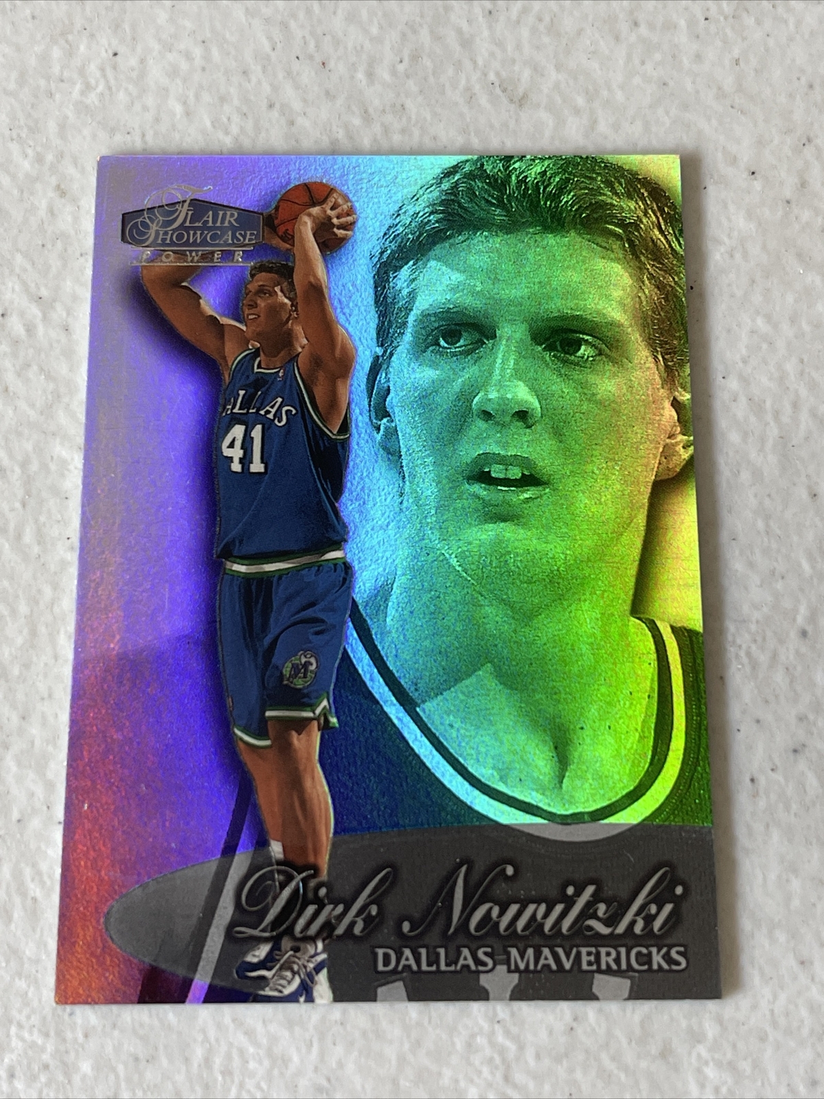 1998/99 Flair Showcase Dirk Nowitzki Row 3 Rookie #16
