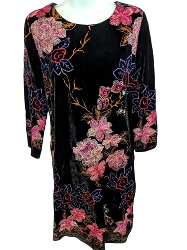 Beige by eci Black Stretch Velvet 