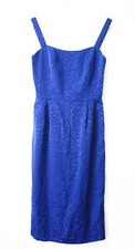 Vintage Simon Ellis London Dress Electric Blue Size 8 / 36