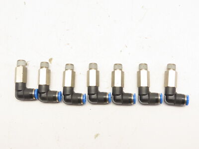 Festo (Lot of 7) 1-8''NPT Male Elbow Fitting 6mm Tube Push-in to connect
