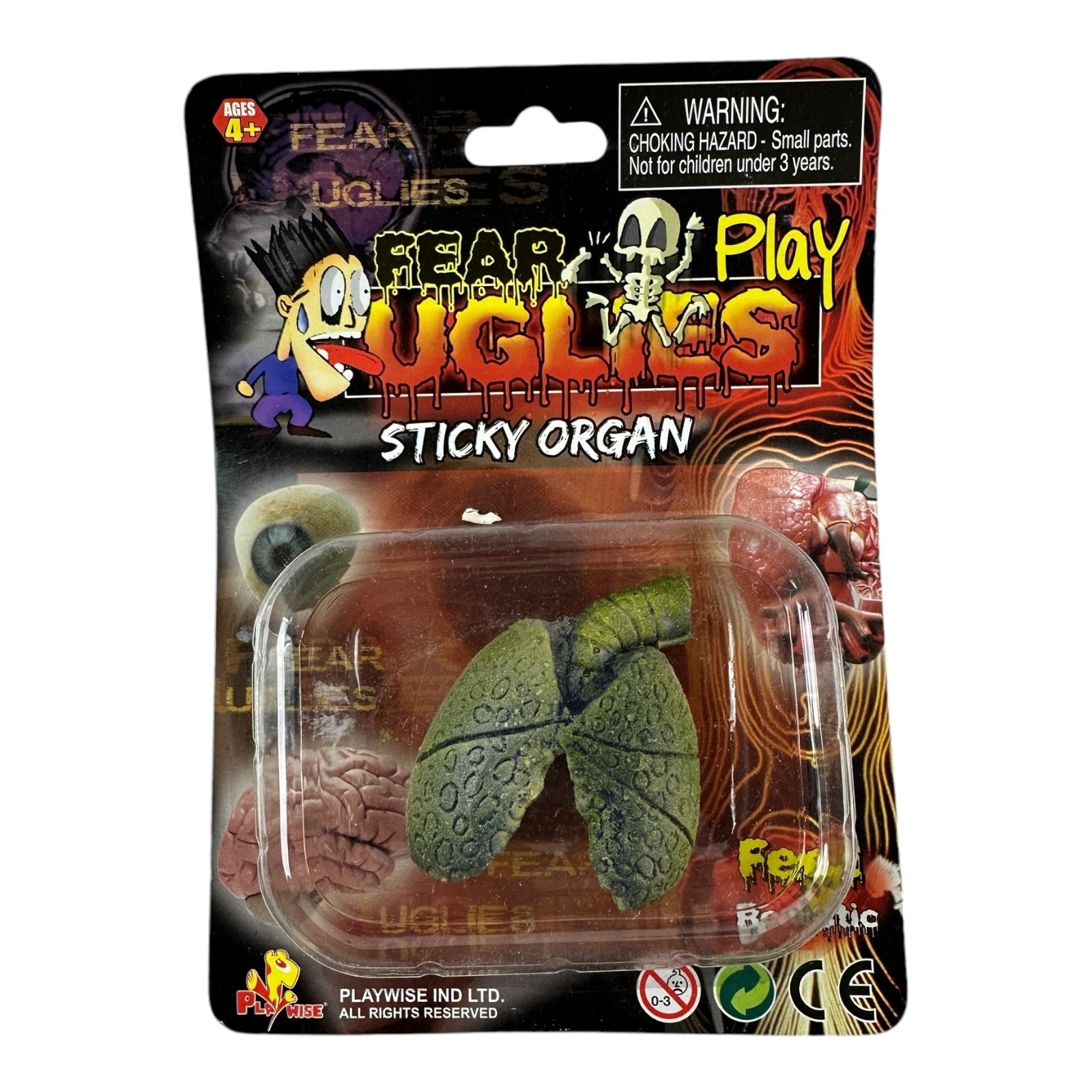 VTG Fear Play Uglies Sticky Organ Toy from show FEAR FACTOR. Halloween RARE