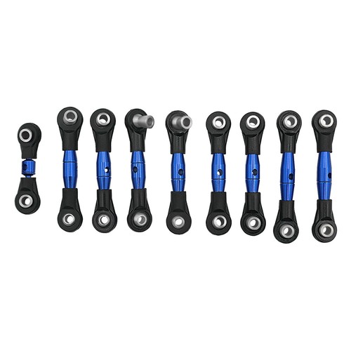 Flyxm Racing Aluminium 9-teiliges Spurstangen-Set für Traxxas 4-Tec 2.0 RC 1/10 Auto Upgrade - Bild 12 von 16