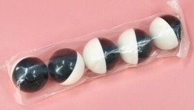 5 KNEX K'NEX Balls Black White Motorized Madness Machine Replacement Parts NEW