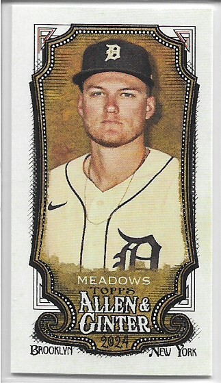 2024 Topps Allen & Ginter Parker Meadows #146 MINI RC Detroit Tigers
