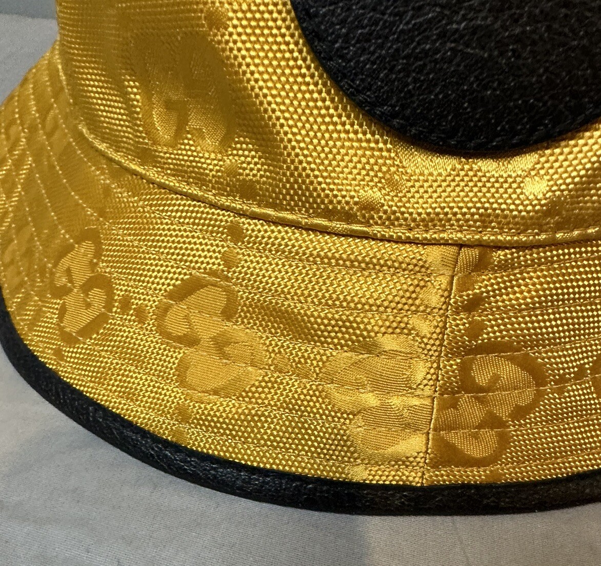 Gucci Off The Grid GG Monogram Bucket Hat Tangerine Size M