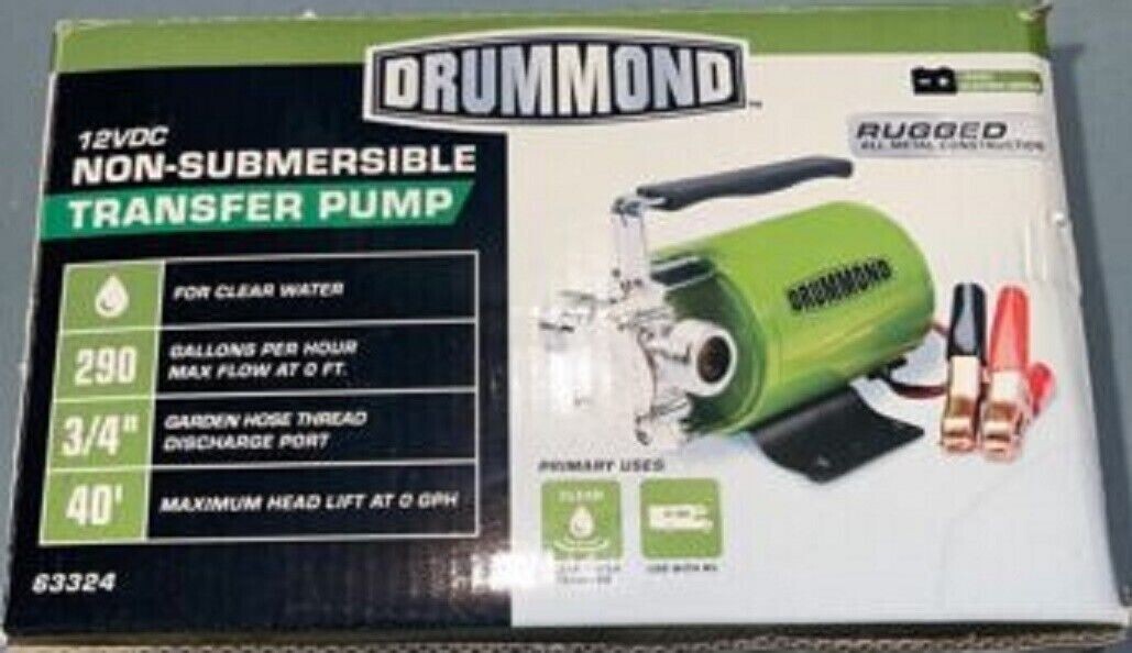 Ballast Bag Reversible Water Pump 12V Replace Jabsco Puppy 186700123