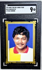 1993 WWC Pro Billiards Tour #35 Efren Reyes Rookie Card RC SGC 9 Mint POP 4 GOAT