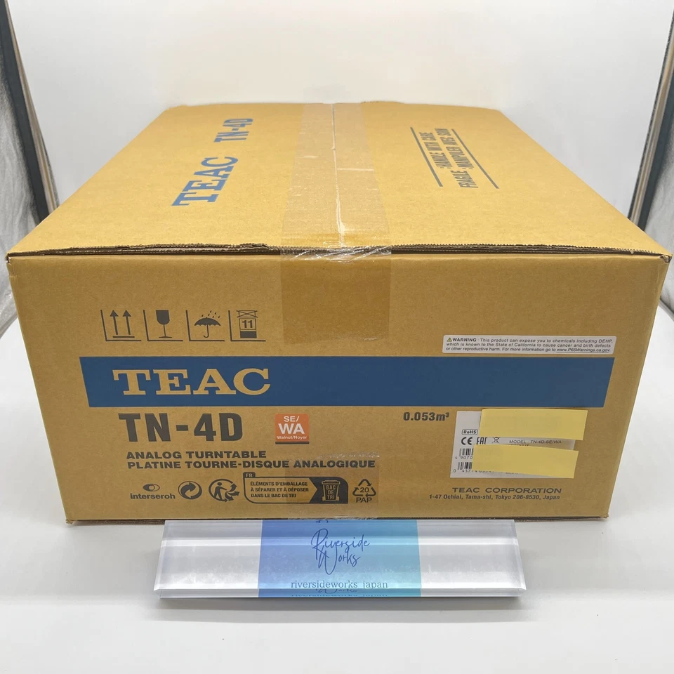 TEAC TN-4D-SE WA Walnut Direct Drive Turntable W/ Sumiko MM Cartridge New F/J - Image 3 of 4