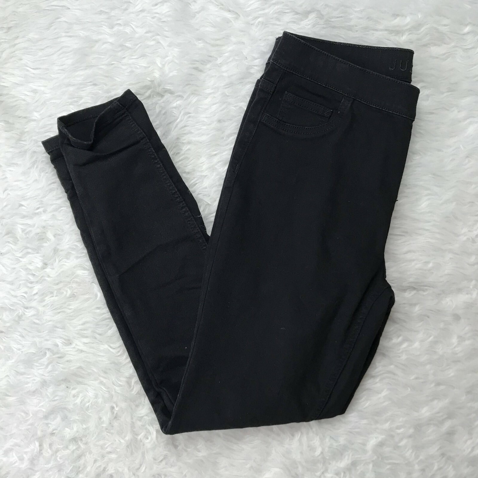 Justice black jeggings size 16