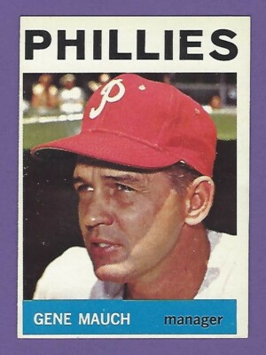 1964 Topps - #157  Gene Mauch - Philadelphia Phillies - ExMt+