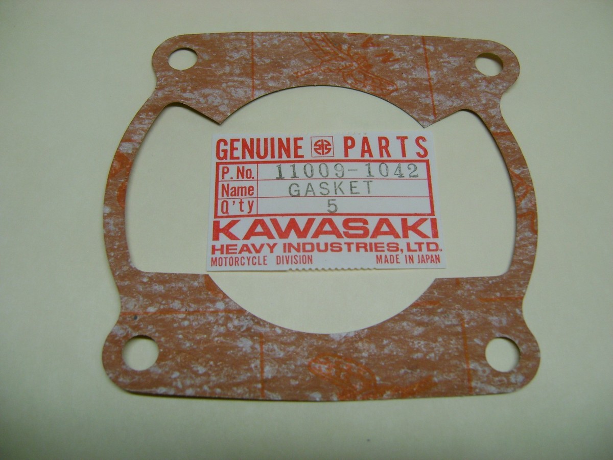 KAWASAKI NOS OEM CYLINDER BASE GASKET 11009-1042 KX125 1974-1979
